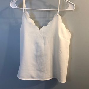 White Scallop Tank